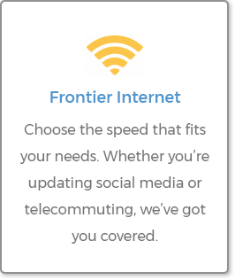 Frontier Internet - Choose the speed that fits your needs. Whether you're updating
social media or telecommuting, we've got you covered.